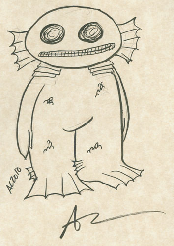 Weeble Deep One sketch by Amy Crook