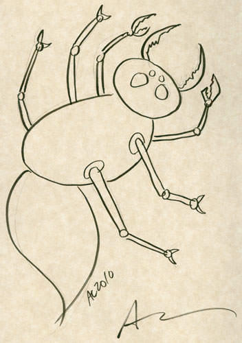 Creepy Bug sketch by Amy Crook
