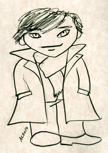 Weeble Sherlock sketch by Amy Crook