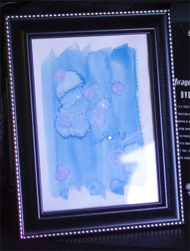 Curiosity, framed watercolor by Amy Crook