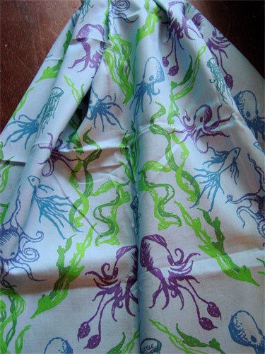 Dance of the Octopi fabric by Amy Crook