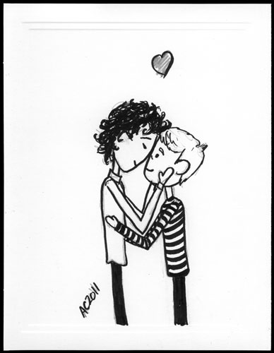 John and Sherlock sketch by Amy Crook
