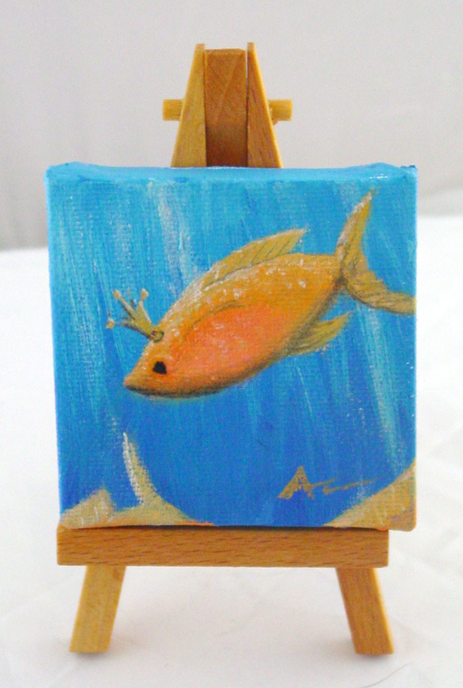 Princess Fish on easel