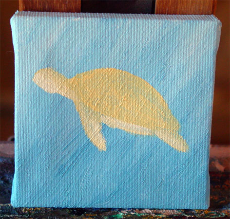 Sea Turtle, step 2, by Amy Crook